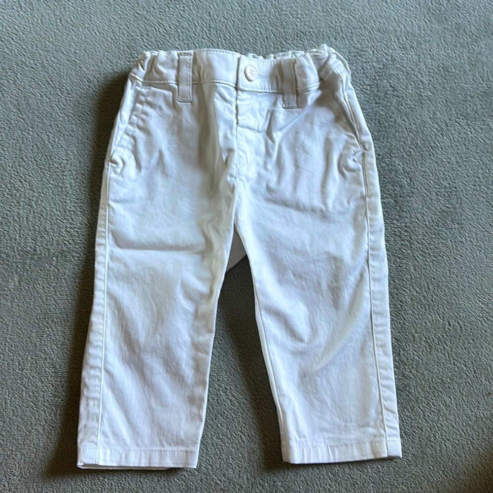 NWOT 9M Emporio Armani baby white pants